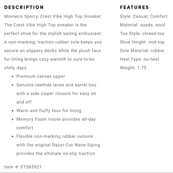 NIB Sperry Crest Vibe Canvas High Top Sneaker Black Animal Print Textile - Picture 10 of 13